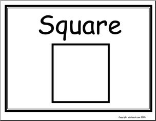 Geometric Shapes — Set 1 (b/w) Poster