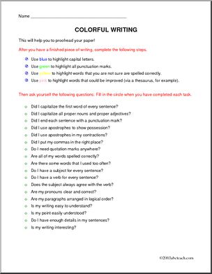 Proofreading Guidelines