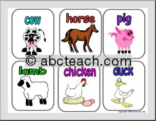 Word Wall: Animals (pictures) set 1