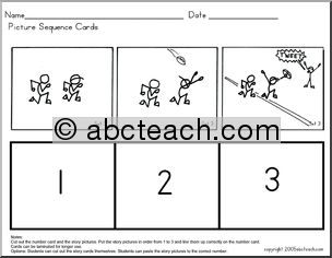Story Sequence: Picture Cards 3 (Football)