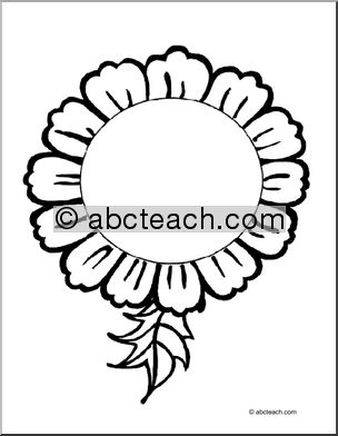 Coloring Page: Sunflower