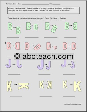 Math: Geometry – Transformation (grades 1-2)