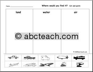 Word Sort: Transportation