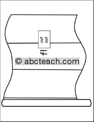 Word Wheels: Flag Shape (beginning “fl” sound)
