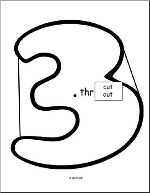 Three Shape (beginning “thr” sound) Word Wheels