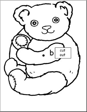 Word Wheels:  Bear Shape (beginning “b” sound)