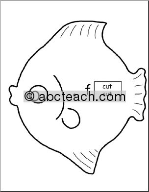 Word Wheels:  Fish Shape (beginning ” f ” sound)