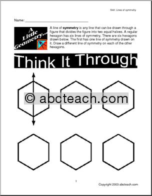 Lines of Symmetry (elem) Geometry