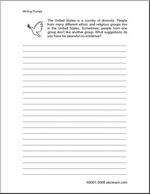 Writing Prompt: Diversity (upper elementary)