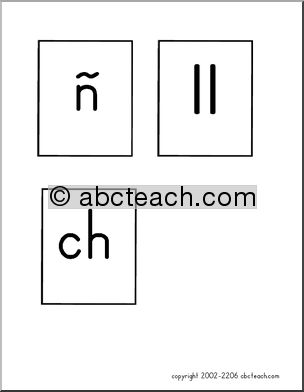 Flashcards: Spanish Letters – Manuscript (ZB-Style Font)