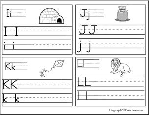 Cards: Manuscript Aa-Za (ZB-Style Font)