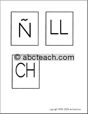 Flashcards: Spanish Letters – Manuscript (ZB-Style Font)