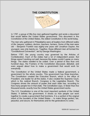 Comprehension: The U.S. Constitution (elem)