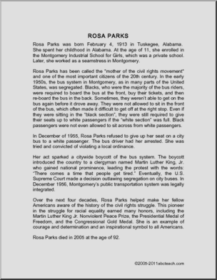 Biography: Rosa Parks (elementary)
