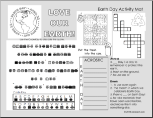 Spring Holidays Activity Mat Set (upper elem)