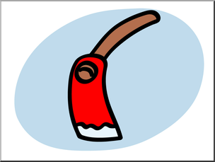 Clip Art: Basic Words: Adze Color Unlabeled