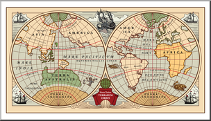 Clip Art: Old Map Color