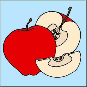 Clip Art: Fruit: Realistic Apples Color 2