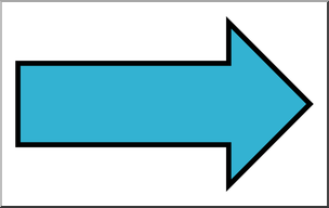 Clip Art: Arrow 01 Blank Right Color 2