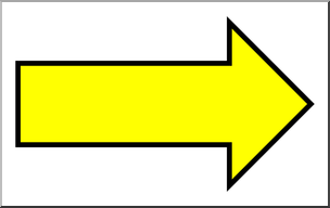 Clip Art: Arrow 01 Blank Right Color 3