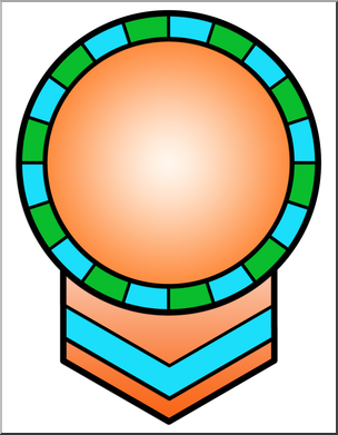 Clip Art: Circle Award 1 Color