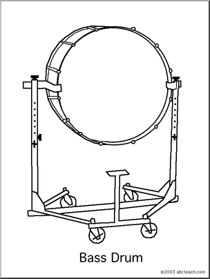 Coloring Page: Bass Drum (1)