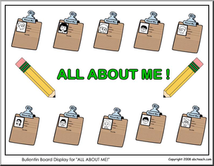 Bulletin Board Idea:  All About Me