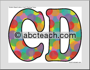 Bulletin Board: Feelings Faces – Letters A to Z