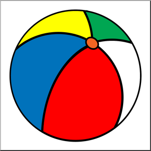 Clip Art: Beach Ball Color