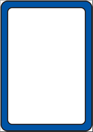 Clip Art: Frame: Blue