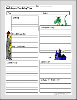 Fairy Tale 2 Book Report Form