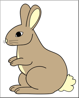 Clip Art: Cartoon Bunny 1 Color 2