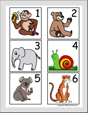 Calendar: Animal Theme ( 1-18)