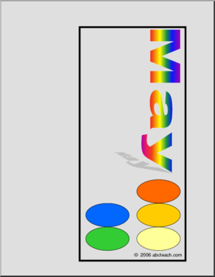 Calendar: May (header) – multicolored