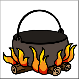 Clip Art: Campfire Color