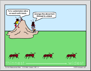 Measurement and Data – Summer Theme (grade 1) Math Mats