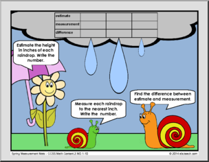 Measurement and Data – Spring Theme (grade 2) Math Mats