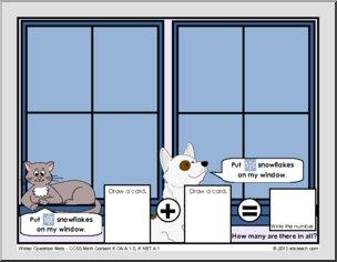 Operations & Algebraic Thinking – Winter Theme (kdg) Math Mats