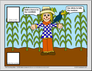 Counting & Cardinality – Fall Theme (kdg) Math Mats