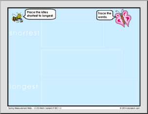 Math Mats: Measurement and Data – Spring Theme (kdg)