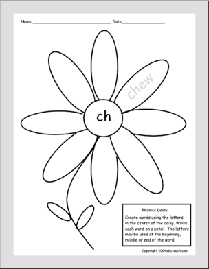 CH sound Phonics Daisy