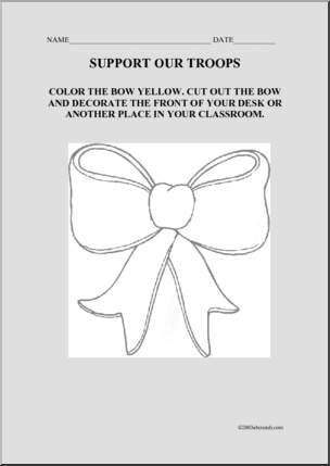 Coloring Page: Ribbon