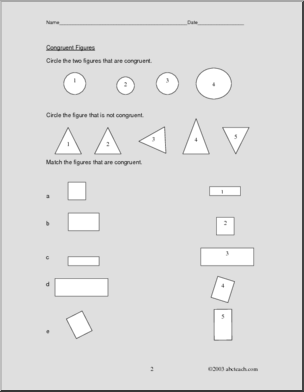 Congruent Figures Rules and Practice