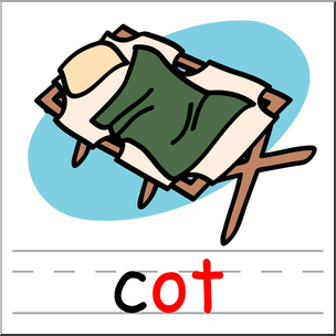 Clip Art: basic Words: -ot Phonics: Cot Color