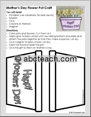 Craft: Mother’s Day Flower Pot