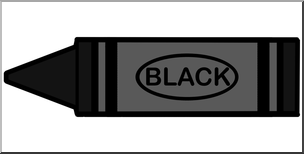 Clip Art: Crayon Black Color