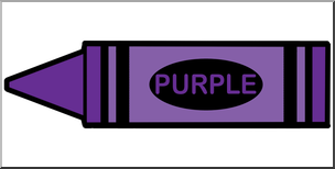 Clip Art: Crayon Purple Color