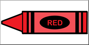 Clip Art: Crayon Red Color