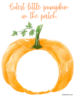 Craft: Cutest pumpkin handprint
