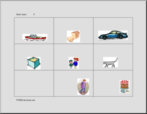 Sight Words- Nouns (pictures only)’ Flashcards